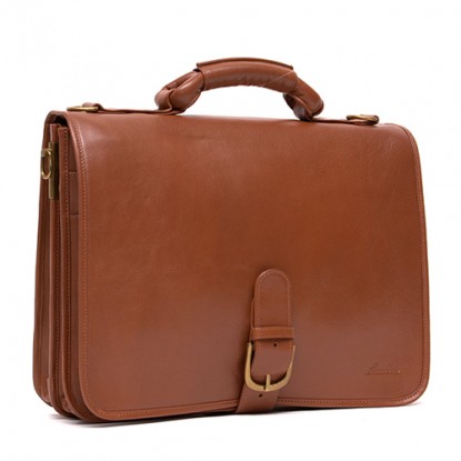 Hugh- Full Leather Briefcase